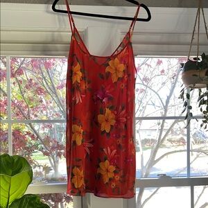 Victoria's Secret vintage 90’s vintage coral Floral Dress